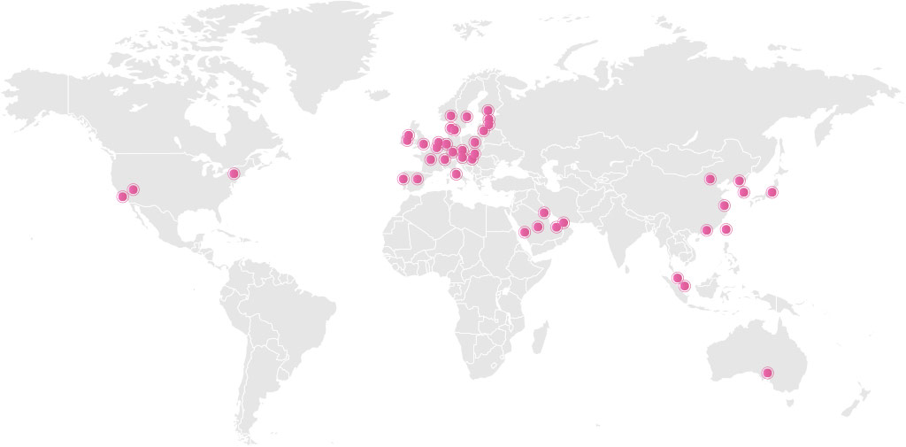 Map of our international work