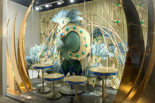 Third carnival-themed window display, created for Al Rubaiyat by Prop Studios