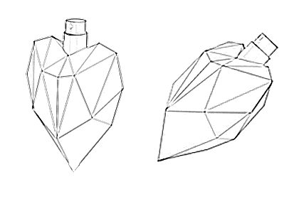 Prop Studios line drawing design for the bottles