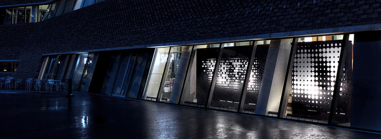 Alternative exterior shot of Tate Modern Switch House window