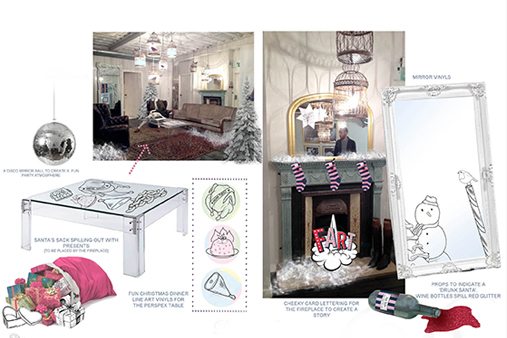 Technical designs and concept outlines for Prop Studios' instore scheme for Jack Wills