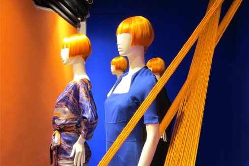 Prop Studios also created and installed a series of bespoke mannequins, designed with Mary Portas's trademark orange bob hairdo