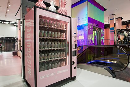 Our visual merchandising scheme for Missguided won Best Outstanding Feature and Best In-Store Branding at the VM & Display Awards