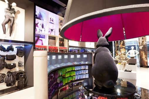 The sculpture towered over the shelves in Ann Summers' flagship store