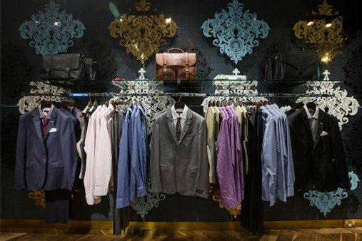 Interior of Ted Baker store at Yas Mall