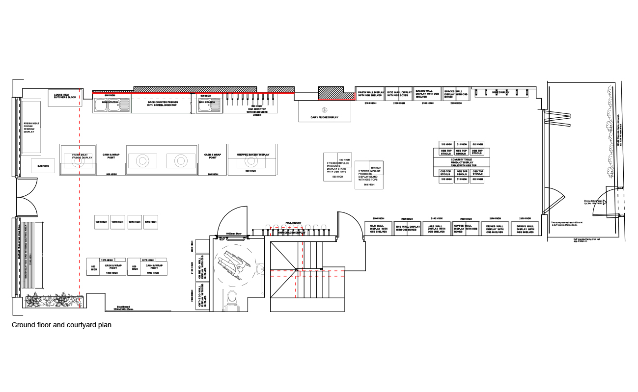 Naturally Interior Design Retail branding technical drawing